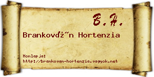 Brankován Hortenzia névjegykártya